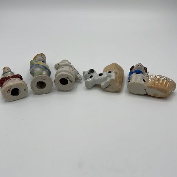 VINTAGE OCCUPIED JAPAN FIGURINES SET OF 5 - Picture 2 of 13
